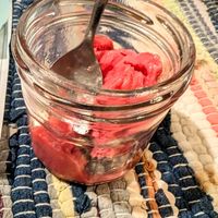 Free sorbet at Raeti in Crete