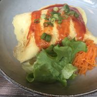 Japanese omelette with rice  at Liber Art in Annecy