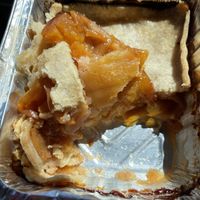 Inside peach cobbler   at Maya's Cajun Kitchen in Mesa