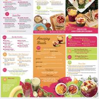 Full menu from website  at Fitness Bar at Fit2Run in Tampa