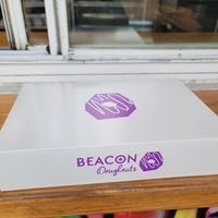 You get this box if you order 6. at Beacon Doughnuts in Chicago