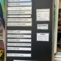 Menu  at Beacon Doughnuts in Chicago