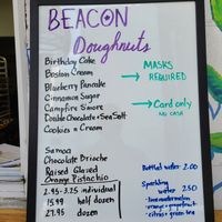 menu 08.29.20 at Beacon Doughnuts in Chicago