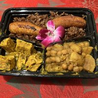 Curry Tofu and Creole Rice  at Coco Breeze in Oakland