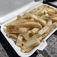chippies  at French's Fish Shop in Wells-next-the-sea