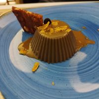 Flan de café at El Berenjenal in Valladolid