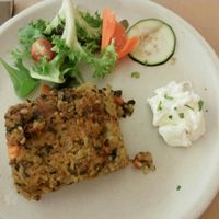 Paella marinera vegan at El Berenjenal in Valladolid