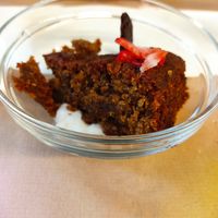 Bizcocho de boletus at El Berenjenal in Valladolid