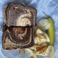 Tofu Reuben  at Guardian Brewing Company in Saugatuck