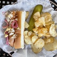 Vegan Brat  at Guardian Brewing Company in Saugatuck