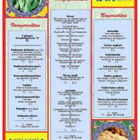 Current menu at Bla Bla in Groningen