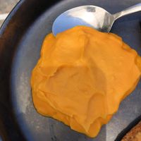 sweet potato mouse  at Gioma Meze in Crete