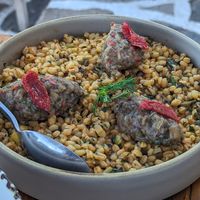 Wheat risotto at Gioma Meze in Crete