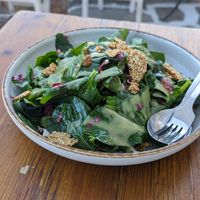 Spinach salad at Gioma Meze in Crete