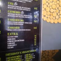 menu at Eco Burger in Trinec