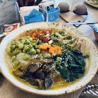Daily special: vegan ramen  at Bloomy Market in Setubal