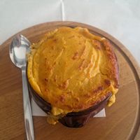 Vegan Moussaka at Meli & Thymari in Santorini