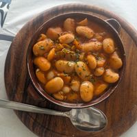 Fava beans at Meli & Thymari in Santorini