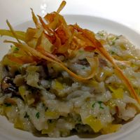 Mushroom & leek risotto at Wilfred's in Burnley