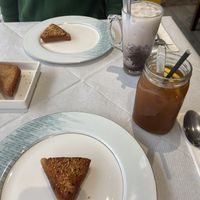 Vegan Red Bean Freeze, Lemon Tea, Vegan Prawn Toast  at In Cafe & Restaurant in Cardiff