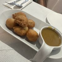 Chicken balls and curry sauce   at In Cafe & Restaurant in Cardiff