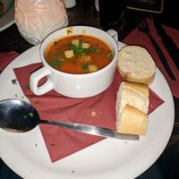 Vegan tomato soup at The Trafalgar Pub in Eindhoven
