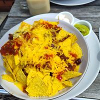 Loaded nachos with vegan chilli at Cocoa Cafe at I Should Cocoa in Belper