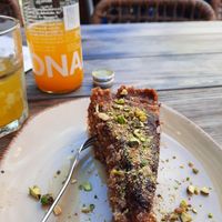 Vegan cheesecake at Zaytouna Cafe in Aachen