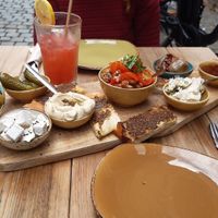 Vegan platter at Zaytouna Cafe in Aachen