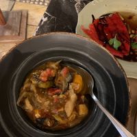 Different vegetables (also super delicious) at Fanalino Restaurant Bar in Paxos