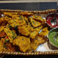 Mixed potatoes, onion and vegetable pakora. No paneer. Very good at Benaras in Ho Chi Minh City