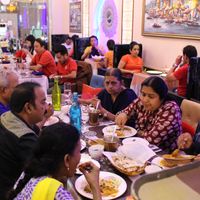 Vegan Buffet night our guest enjoying our specials chef prepared vegan indian cuisine. at Benaras in Ho Chi Minh City