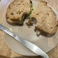 Humous and Avocado Sandwich £6.50  No other choice   at Hideout Cafe in Edinburgh