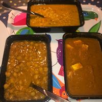 dal, punjabi chole and tofu madras at Bombay Fresh in Ljubljana