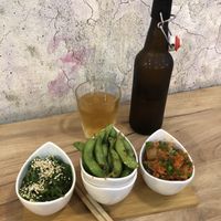 Starters: Wakame, Edamame, Kimchi at Oh My Ramen in Katowice