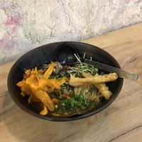 Special vegan pumpkin ramen at Oh My Ramen in Katowice