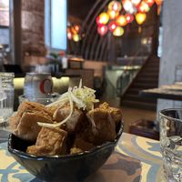 Garlic Scallion Crunchy Tofu  at DZO Viet Eatery in Toronto