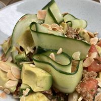 The quinoa grain bowl, served chilled .  at Sheep on Sheep Street in Stow-on-the-wold