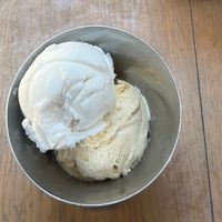 Vegan Coconut & Banana Ice Cream  at Sheep on Sheep Street in Stow-on-the-wold