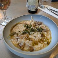 Vegan mushroom risotto at Sheep on Sheep Street in Stow-on-the-wold