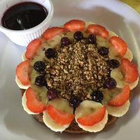 Hotcake Vegano at ChocoBanana in Sayulita