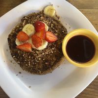Vegan stuffed pancake   at ChocoBanana in Sayulita