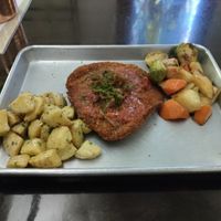 Great schnitzel! at Gemüt Biergarten in Columbus