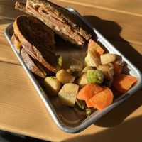 Vegan Reuben  at Gemüt Biergarten in Columbus