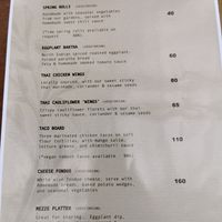 Menu (11/22) during reconstruction of the venue at The Botanist in Banjar