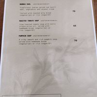 Menu (11/22) during reconstruction of the venue at The Botanist in Banjar
