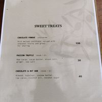 Menu (11/22) during reconstruction of the venue at The Botanist in Banjar