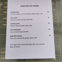 Menu (11/22) during reconstruction of the venue at The Botanist in Banjar