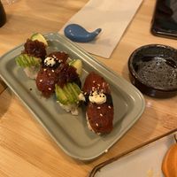 Part of sushi platter   at Veganashi - Gluten Free Sushi in Barcelona