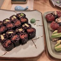 Tasting super combo (see second photo) at Veganashi - Gluten Free Sushi in Barcelona